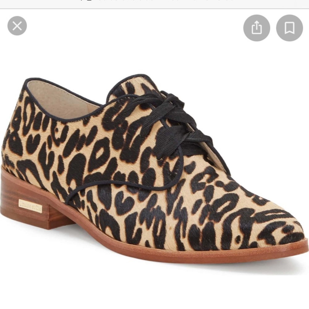 Louise et Cie calf hair oxfords